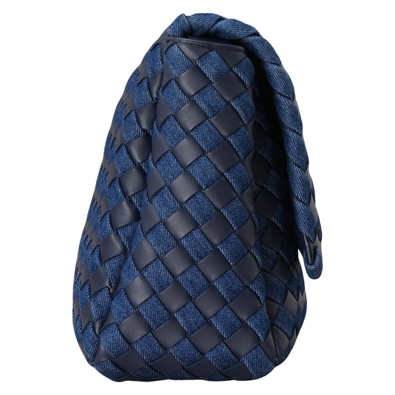 BOTTEGA VENETA(USED)보테가베네타 데님 인트레치아토 메신저 백
